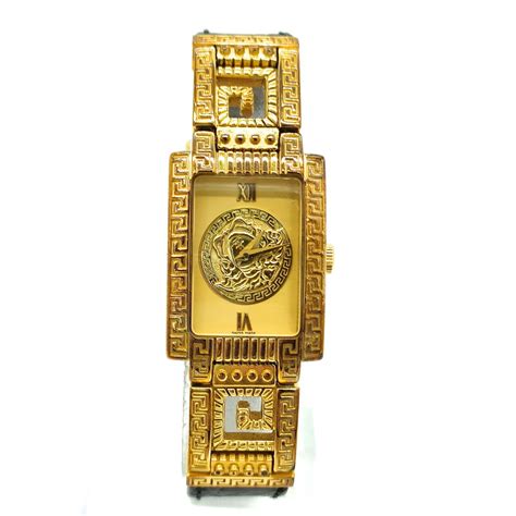 Versace Watch 7009017 20mm Women's Gold X Black 1920407